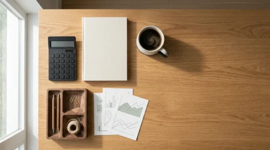 Vision panoramique d'une stratégie financière équilibrée illustrant la structure et l'organisation des services bancaires