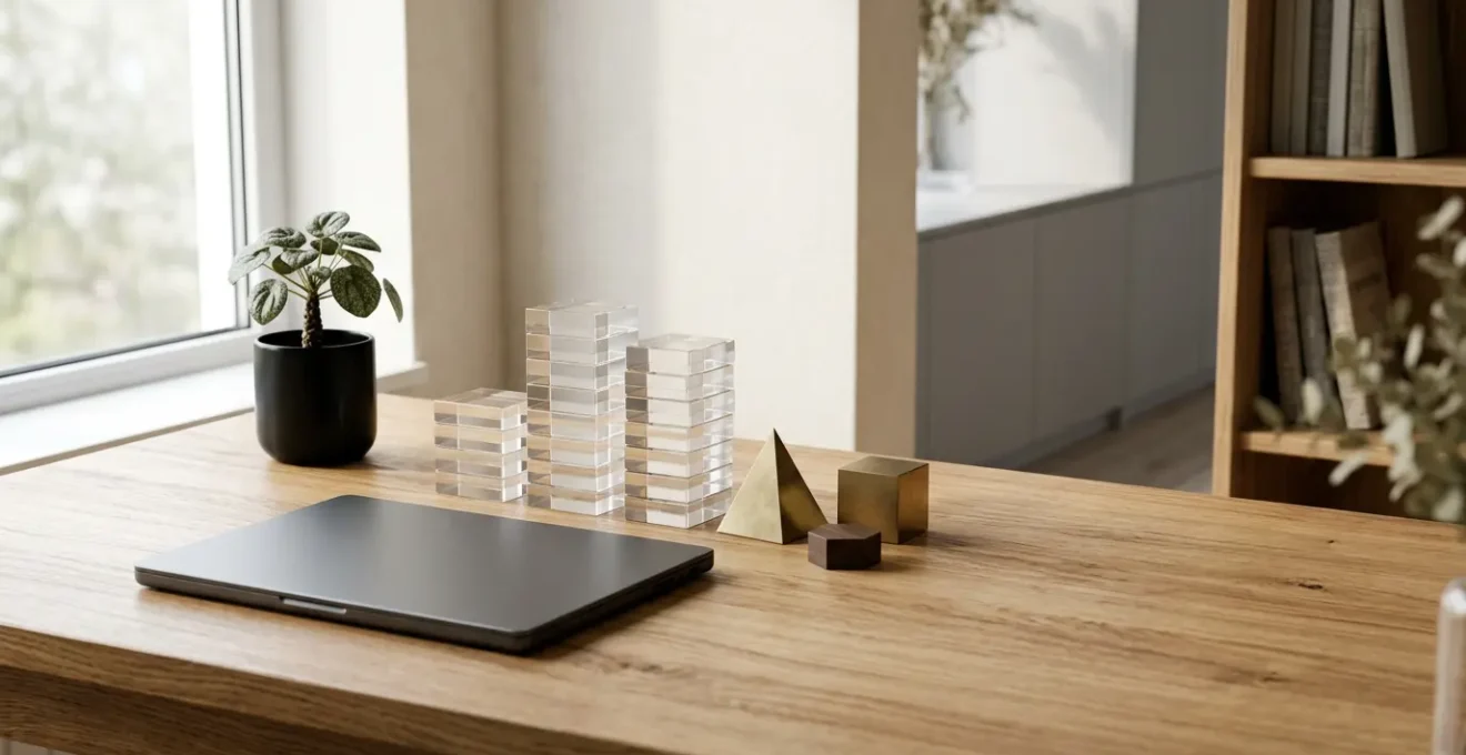 Interface de comparaison de services financiers avec perspective professionnelle et espace négatif intentionnel