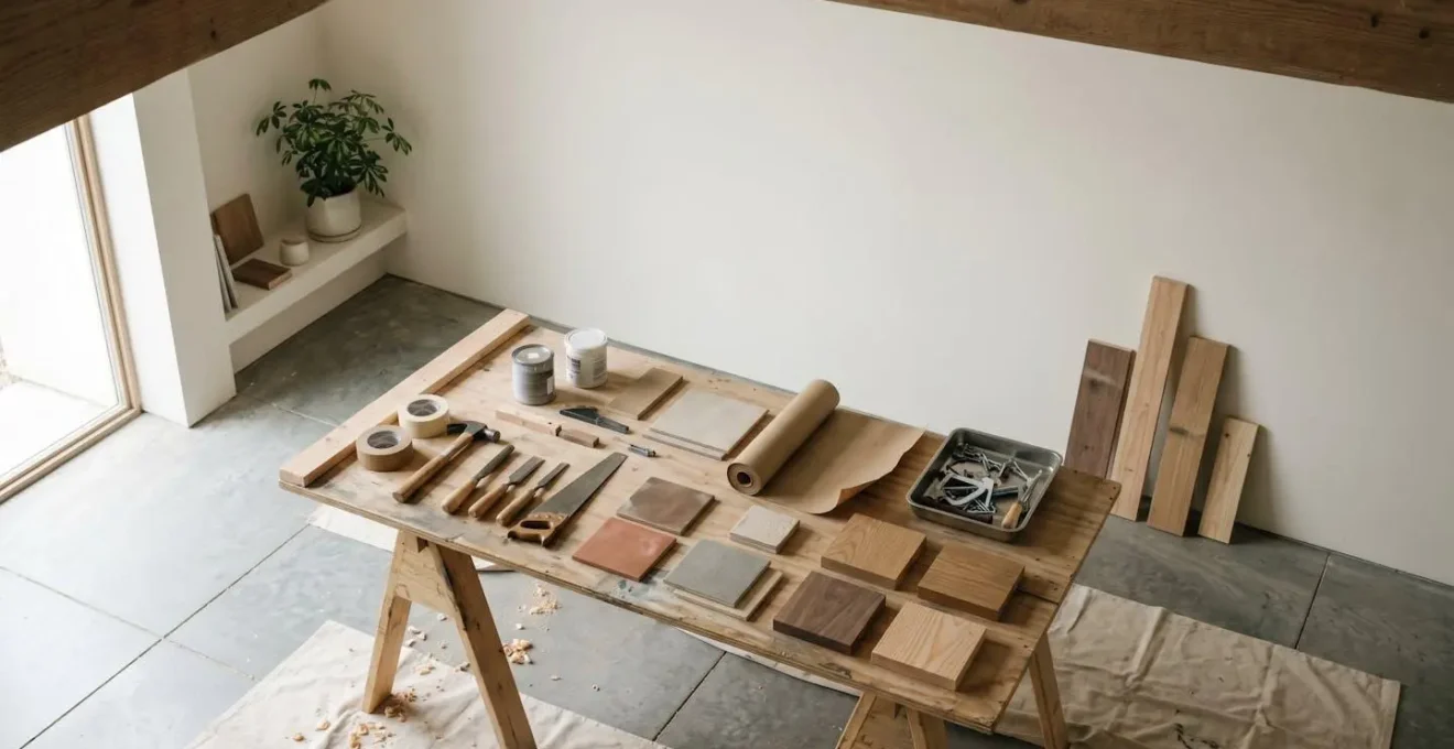 Planification des étapes successives d'un grand chantier de rénovation domestique